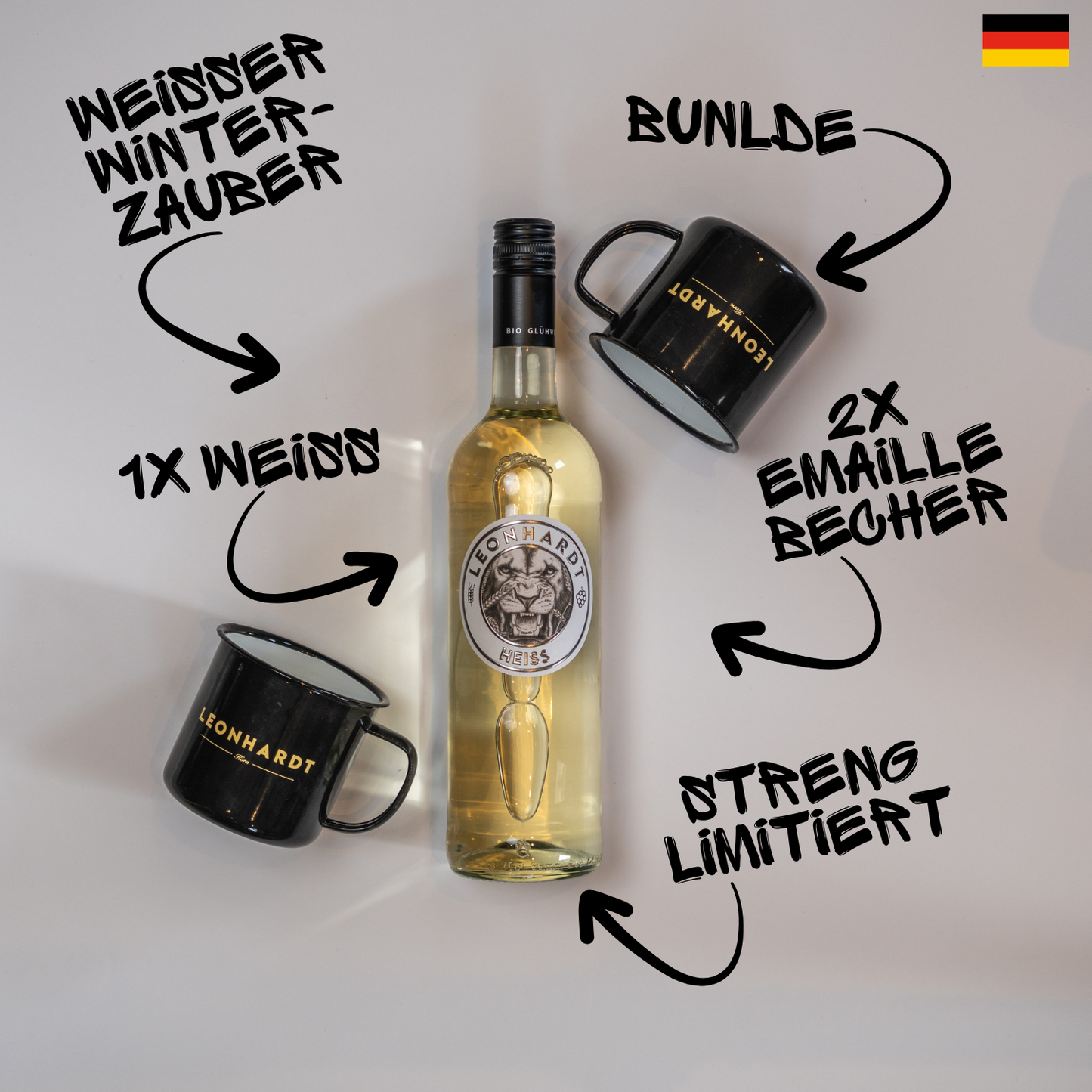 Geiler Winterzauber Buddel & Becher 🔥